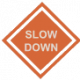 Traffic control sign icon