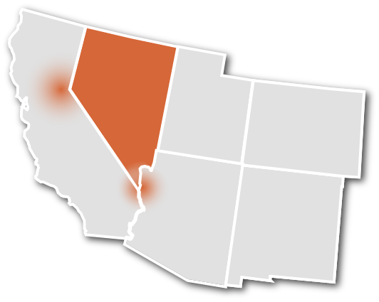 Map of southwest United States