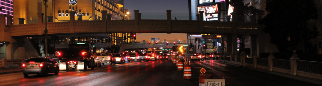 Traffic control on Las Vegas Strip