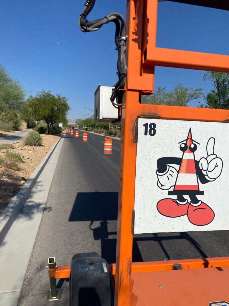 Barricadeco conefucious traffic board
