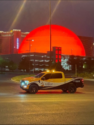 The Barricade Company infront of Las Vegas Sphere