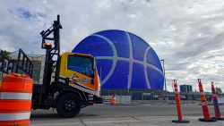 Las Vegas Sphere As Basketball
